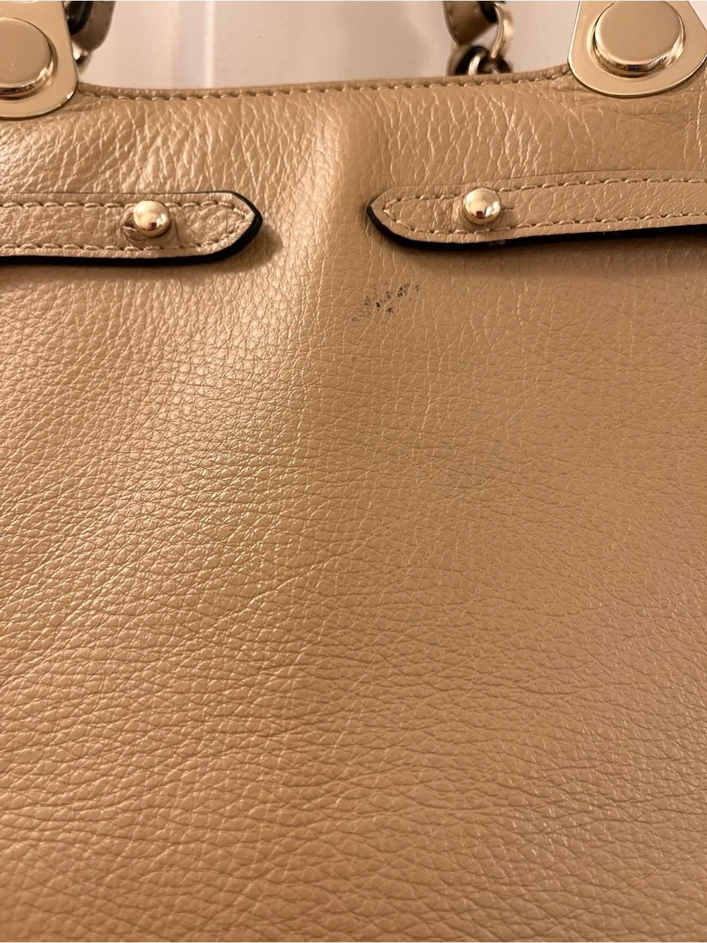 Belle & Bloom Camel Genuine Leather Tote